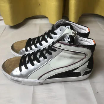 2020 spring and autumn new genuine leather flannelette cowhide collocation net sequins small white dirty shoes sneakers boots
2020 spring and autumn new genuine leather flannelette cowhide collocation net sequins small white dirty shoes sneakers boots