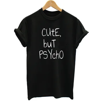 Funny t shirts Women Clothes 2020 CUTE BUT PSYCHO Printed t-shirt Camiseta Mujer Vogue Femme tshirt tops
Funny t shirts Women Clothes 2020 CUTE BUT PSYCHO Printed t-shirt Camiseta Mujer Vogue Femme tshirt tops