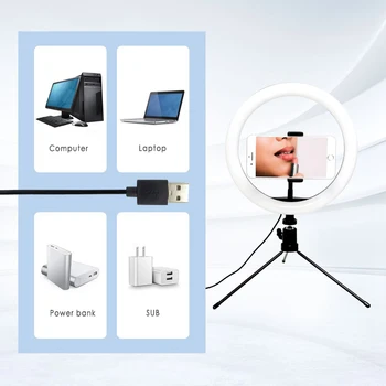 Fill Light For Xiaomi Huawei 26cm 10" LED Ring Light W/Stand Kit For Camera Phone Selfie Video Live Stream Ring Light US ES
Fill Light For Xiaomi Huawei 26cm 10" LED Ring Light W/Stand Kit For Camera Phone Selfie Video Live Stream Ring Light US ES
