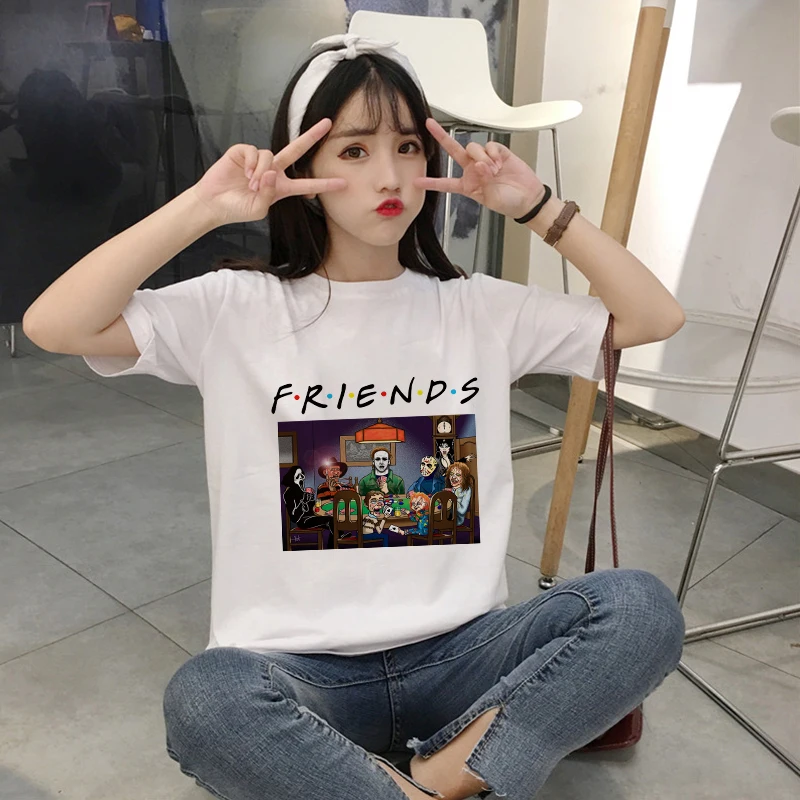 Showtly Terror Villain Friends Movie Play CARDS Picture Hipster O-Neck Short Sleeve Aesthetic Plus Size Graphic Women T Shirts
Showtly Terror Villain Friends Movie Play CARDS Picture Hipster O-Neck Short Sleeve Aesthetic Plus Size Graphic Women T Shirts