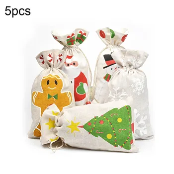 5pcs Christmas Candy Bag Santa Claus Drawstring Canvas Jewelry Gift Bag Wedding Party Decor Rustic Vintage Stockings Gift Bag
5pcs Christmas Candy Bag Santa Claus Drawstring Canvas Jewelry Gift Bag Wedding Party Decor Rustic Vintage Stockings Gift Bag