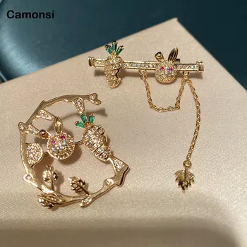 NEW Cute Gold Color Brooches Rabbit Radish CZ Zircon Creative Animal Pin Party Child Hat Costume Women Scarf Fashion Accessories
NEW Cute Gold Color Brooches Rabbit Radish CZ Zircon Creative Animal Pin Party Child Hat Costume Women Scarf Fashion Accessories