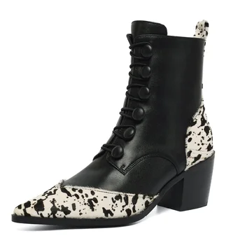 New Women Ankle Boots Genuine Leather Real Fur Platforms Shoes Woman Autumn Winter Cross-Tied Zipper Martin Boots Size 34-40
New Women Ankle Boots Genuine Leather Real Fur Platforms Shoes Woman Autumn Winter Cross-Tied Zipper Martin Boots Size 34-40