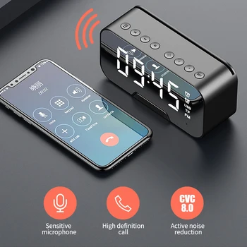 Mirror LED Alarm Clock FM Radio Wireless Bluetooth Music Player Digital Table Clock with Dual Alarm Mode Electronic Desk Watch
Mirror LED Alarm Clock FM Radio Wireless Bluetooth Music Player Digital Table Clock with Dual Alarm Mode Electronic Desk Watch