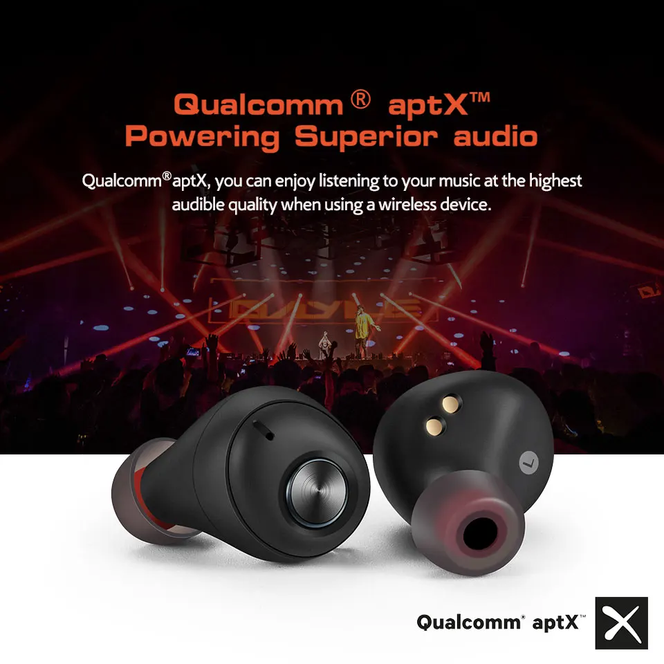 Беспроводные наушники Anomoibuds Qualcommchip Aptx Tws Bluetooth V5.0 спортивные шумоподавление 2