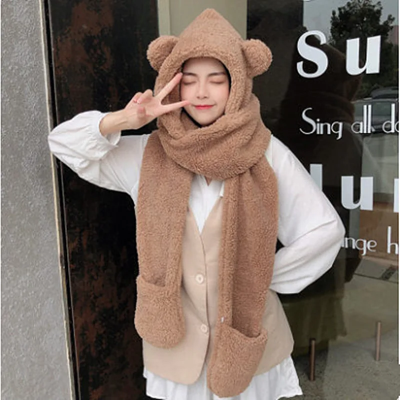 2020 New 3 Pieces Set Women's Knitted Hat Scarf Caps Neck Gloves Winter Hat for Ladies Skullies Beanies Warm Fleece Caps
2020 New 3 Pieces Set Women's Knitted Hat Scarf Caps Neck Gloves Winter Hat for Ladies Skullies Beanies Warm Fleece Caps