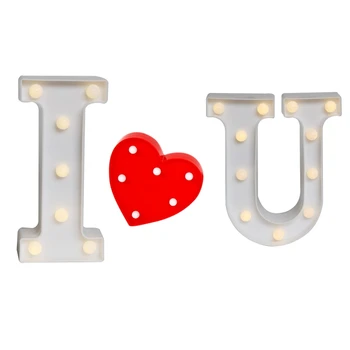 Luminous Alphabet LED Letter Lights Creative Battery Night Lamp Romantic Proposal Party Room Letter Decoration Indoor Decor 
Luminous Alphabet LED Letter Lights Creative Battery Night Lamp Romantic Proposal Party Room Letter Decoration Indoor Decor