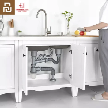 Youpin Submarine Kitchen Sink Strainer Drain Hose Vegetable Basin Deodorant Drain Pipe Single / Double Sink Drain Set
Youpin Submarine Kitchen Sink Strainer Drain Hose Vegetable Basin Deodorant Drain Pipe Single / Double Sink Drain Set