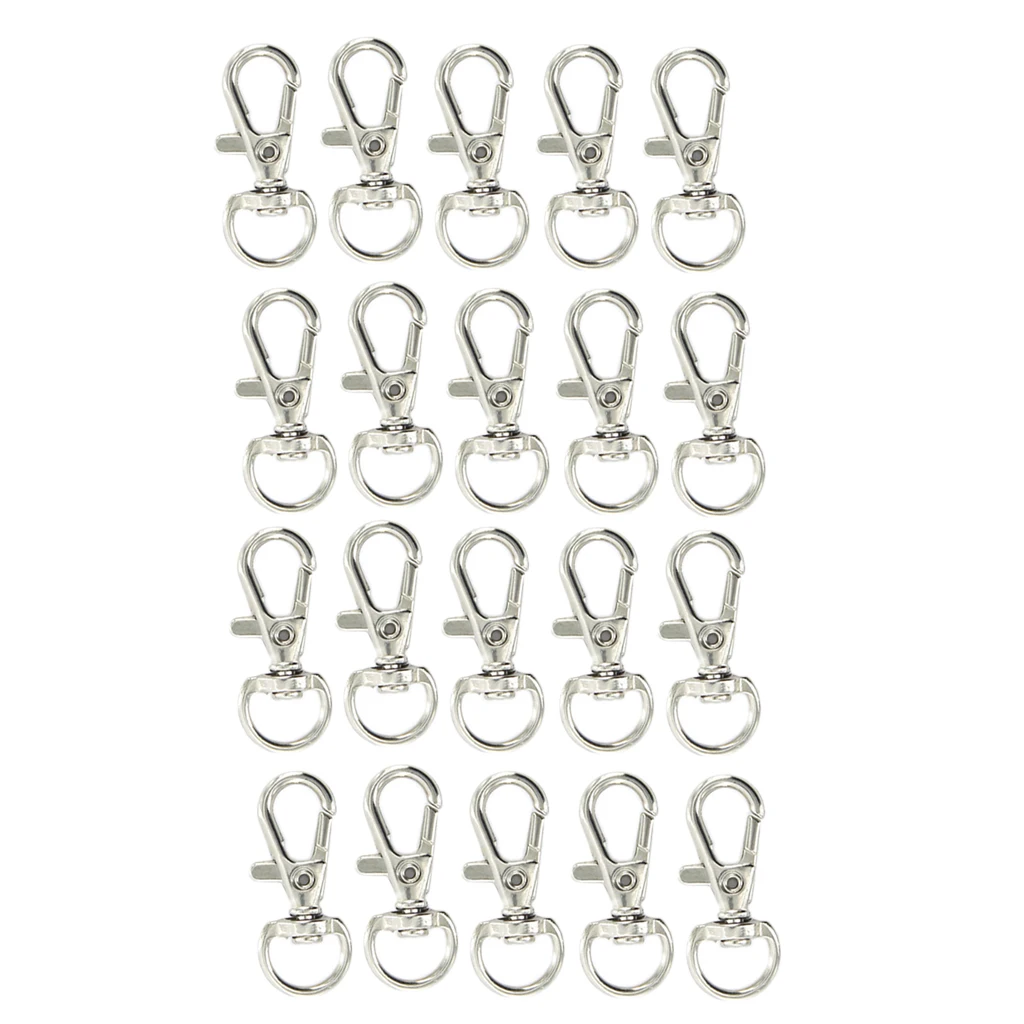 20pcs Swivel Trigger Clips Snap Hooks Lobster Clasps Keychain Bag Hooks DIY 20pcs Swivel Trigger Clips Snap Hooks Lobster Clasps Keychain Bag Hooks DIY