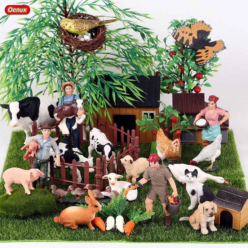 Oenux Lovely Zoo Farm Staff Simulation Farmer Worker Animals Model Action Figures DIY Decoration PVC Educational Cute Kids Toy
Oenux Lovely Zoo Farm Staff Simulation Farmer Worker Animals Model Action Figures DIY Decoration PVC Educational Cute Kids Toy