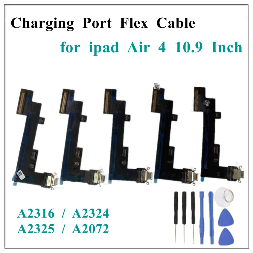 

1Pcs Charging Port Connector Flex Cables for iPad Air 4 2020 A2316 A2324 A2325 A2072 USB Charger Dock Cable Replacement Parts