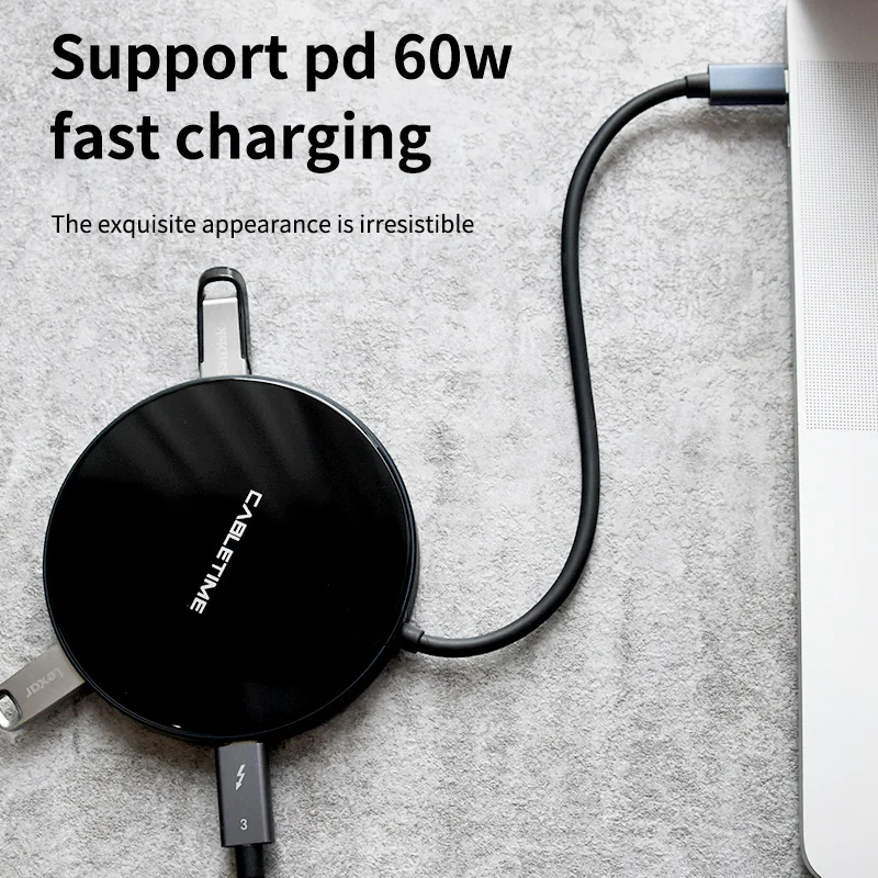 CABLETIME USB C концентратор к HDMI RJ45 Мульти 3 0 USB3.0 Мощность адаптер для MacBook Pro Air док