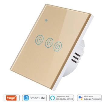 WiFi Single Live Line1/2/3 Gang Tuya/Smart Switch Wall Light Switch for Application Without Neutral Wire,EU Standard
WiFi Single Live Line1/2/3 Gang Tuya/Smart Switch Wall Light Switch for Application Without Neutral Wire,EU Standard