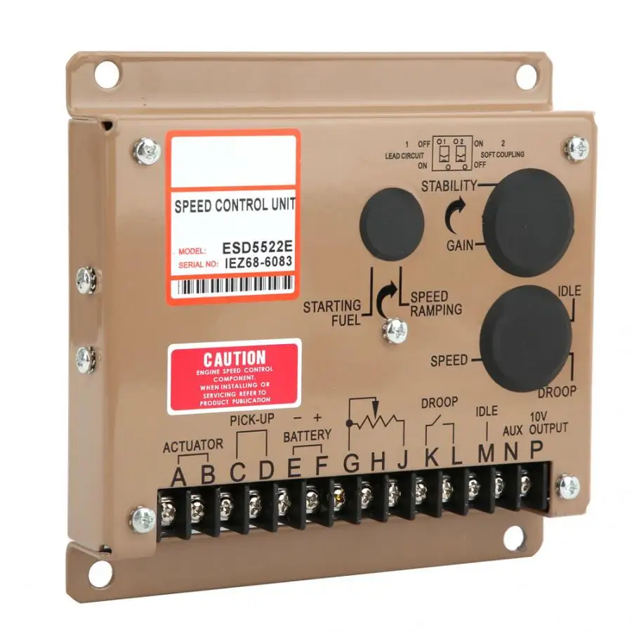 Speed Controller Regulator Governor Electronic Generator Set Accessories Industrial Parts ESD5522E Speed Regulator
Speed Controller Regulator Governor Electronic Generator Set Accessories Industrial Parts ESD5522E Speed Regulator