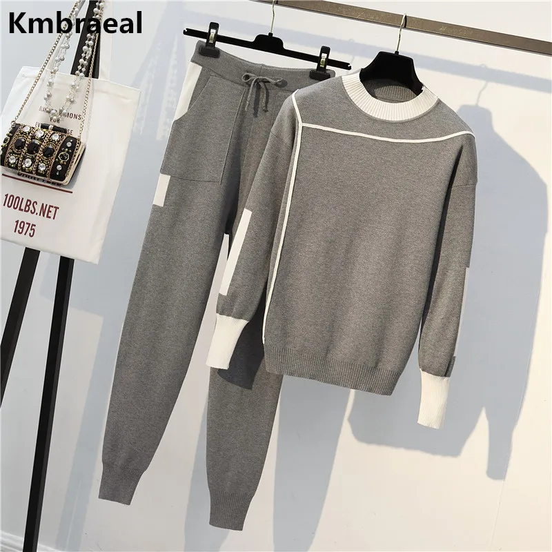Autumn 2 Pieces Set Knitted Pullovers Sweater Casual Stripe Knit Jumper Tops and Pants Suits Fashionable Long Sleeve Tracksuits
Autumn 2 Pieces Set Knitted Pullovers Sweater Casual Stripe Knit Jumper Tops and Pants Suits Fashionable Long Sleeve Tracksuits
