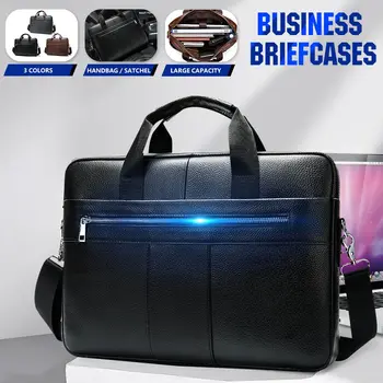 Men's Briefcase Vintage Genuine Leather Business Computer Bag Fashion Messenger Bags Men Shoulder Bag Postman Male Handbags 2020
Men's Briefcase Vintage Genuine Leather Business Computer Bag Fashion Messenger Bags Men Shoulder Bag Postman Male Handbags 2020