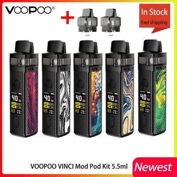 

Vaporizer Vape VOOPOO VINCI Mod Pod Kit 5.5ml cartridge 1500mAh battery fit 0.3ohm PnP coil Electronic Cigarette vape pod kit