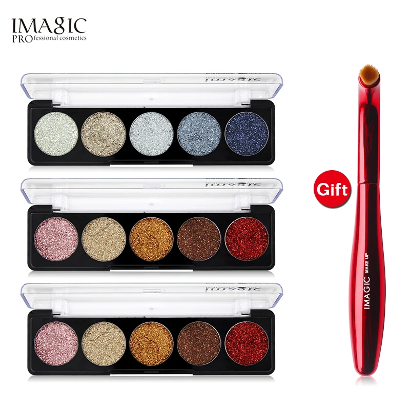 IMAGIC makeup eyeshadow palette Buy 3 Get 1 Gift 3pcs/set 5 Colors Glitters Eye shadow Get a Eyeshadow Brush gift
IMAGIC makeup eyeshadow palette Buy 3 Get 1 Gift 3pcs/set 5 Colors Glitters Eye shadow Get a Eyeshadow Brush gift