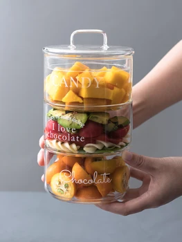 Fruit Salad Creative Vegetable Transparent Box With Cover Heat Resistant Glass Small Dessert kitchen storage box
Fruit Salad Creative Vegetable Transparent Box With Cover Heat Resistant Glass Small Dessert kitchen storage box