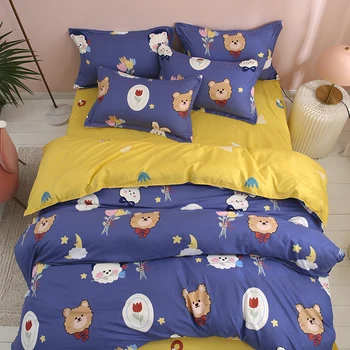 2021 Hot sale Printed Solid bedding sets Home Bedding Set 4pcs High Quality Lovely Pattern with Cartoon Bear twin King size
2021 Hot sale Printed Solid bedding sets Home Bedding Set 4pcs High Quality Lovely Pattern with Cartoon Bear twin King size