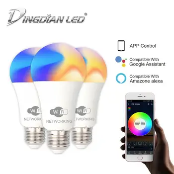 WIFI Smart LED Bulb With APP Stepless Dimming Color E27 Bluetooth Wireless 9W 100-265V RGBW Music Control Home Lighting
WIFI Smart LED Bulb With APP Stepless Dimming Color E27 Bluetooth Wireless 9W 100-265V RGBW Music Control Home Lighting