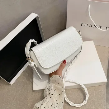 Stone Pattern Crossbody Bag Women Classic Creative Design Chic Leisure Woven Belt Purse Lady PU Flap Shoulder Handbag
Stone Pattern Crossbody Bag Women Classic Creative Design Chic Leisure Woven Belt Purse Lady PU Flap Shoulder Handbag