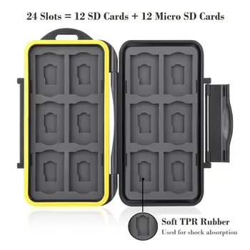 LE-48 Memory Card Case Water-Resistant 12SD+ 12 Micro SD Cards Storage Shockproof Protector Memory Card Cases
LE-48 Memory Card Case Water-Resistant 12SD+ 12 Micro SD Cards Storage Shockproof Protector Memory Card Cases