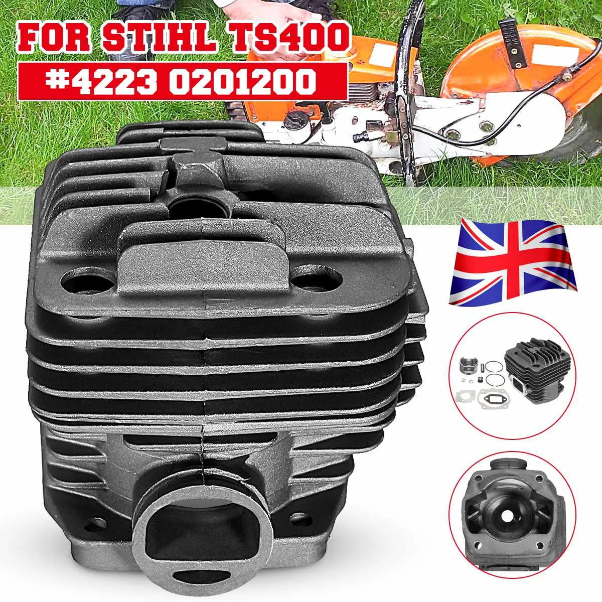 Cylinder Piston Gasket Bearings Top End Rebuild Kit For STIHL TS400#4223 0201200
Cylinder Piston Gasket Bearings Top End Rebuild Kit For STIHL TS400#4223 0201200
