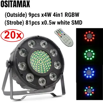 Remote LED Par Light 9x4w RGBW 81 SMD DJ Disco Light Stage Effect Ring Control Strobe Lumiere Par Can Wash for KTV Bar Party
Remote LED Par Light 9x4w RGBW 81 SMD DJ Disco Light Stage Effect Ring Control Strobe Lumiere Par Can Wash for KTV Bar Party