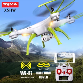 SYMA X5HW RC Quadrocopter Drone With Camera Wifi FPV HD Real-time Transmit RC Helicopter Quadcopter Dron Drones Toy Hover
SYMA X5HW RC Quadrocopter Drone With Camera Wifi FPV HD Real-time Transmit RC Helicopter Quadcopter Dron Drones Toy Hover