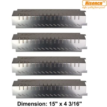 Hisencn 94011 4pcs/pk 15'' Barbecue Gas Grill Stainless Steel Heat Plate Shield Tent Replacement for Centro, Charbroil, Thermos
Hisencn 94011 4pcs/pk 15'' Barbecue Gas Grill Stainless Steel Heat Plate Shield Tent Replacement for Centro, Charbroil, Thermos