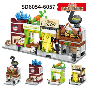 Mini Street View Building Blocks 4 In 1 Educational Toys DIY Toys Food Selling Christmas Gifts For Kids
Mini Street View Building Blocks 4 In 1 Educational Toys DIY Toys Food Selling Christmas Gifts For Kids