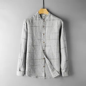 2020 Spring New Black White Plaid Shirts Men Check 100%Linen Long Sleeve Shirt Plus Size Brand Clothing
2020 Spring New Black White Plaid Shirts Men Check 100%Linen Long Sleeve Shirt Plus Size Brand Clothing