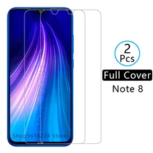 Funda en ksiomi redmi note 8, funda de vidrio templado para xiaomi readmi not note8, funda protectora de pantalla xiomi xiami xaomi 6,3 not8(China)