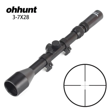 Weapon 3-7X28 Hunting Shooting Riflescopes Fine Duplex Reticle Tactical Optical Sight Air Scope With 11mm Dovetail Rings
Weapon 3-7X28 Hunting Shooting Riflescopes Fine Duplex Reticle Tactical Optical Sight Air Scope With 11mm Dovetail Rings