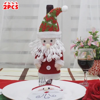 2pcs Set Christmas Wine Bottle Cover Santa Claus Snowman Dinner Table Decoration Christmas Decorations For Home Santa Claus Win
2pcs Set Christmas Wine Bottle Cover Santa Claus Snowman Dinner Table Decoration Christmas Decorations For Home Santa Claus Win