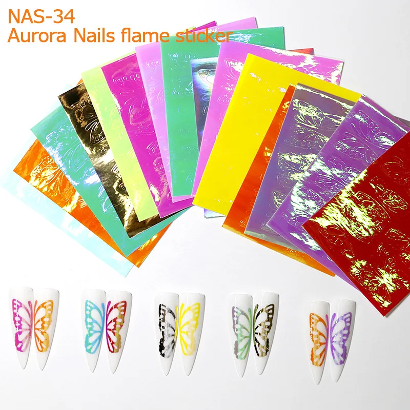 16pcs 3D Holographic Fire Flame Nail Vinyls Stickers Glitter Laser Flames Nail Art Foil Transfer Sticker Decal Decorations Set 
16pcs 3D Holographic Fire Flame Nail Vinyls Stickers Glitter Laser Flames Nail Art Foil Transfer Sticker Decal Decorations Set