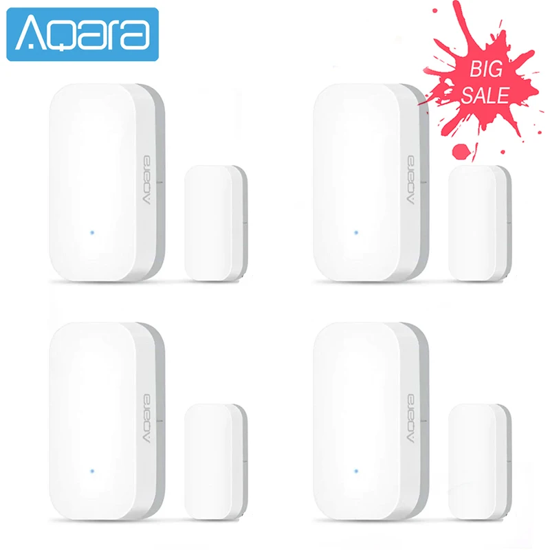 Датчик открытия окон и дверей Aqara Zigbee Беспроводной сенсор с дистанционным