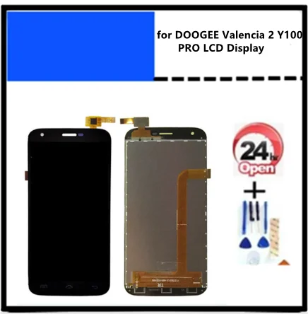ЖК-дисплей + сенсорный экран в сборе для DOOGEE Valencia 2 Y100 PRO сменный четырехъядерный