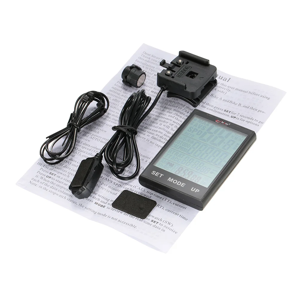 Bicycle Speedometer Odometer With Temperature Backlight for Cycling Riding Multi Function Water Resistant Bike Computer
Bicycle Speedometer Odometer With Temperature Backlight for Cycling Riding Multi Function Water Resistant Bike Computer