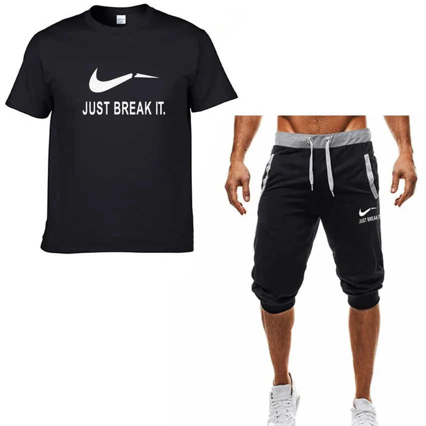 High quality men's T-shirt + shorts men's brand clothing two-piece sportswear fashion casual T-shirt gym exercise fitness S-XXL
High quality men's T-shirt + shorts men's brand clothing two-piece sportswear fashion casual T-shirt gym exercise fitness S-XXL