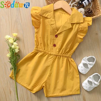 Sodawn Newborn Baby Girl Clothes Solid Color Sleeveless Ruffle Button Romper Jumpsuit One-Piece Outfit Overalls Clothes
Sodawn Newborn Baby Girl Clothes Solid Color Sleeveless Ruffle Button Romper Jumpsuit One-Piece Outfit Overalls Clothes