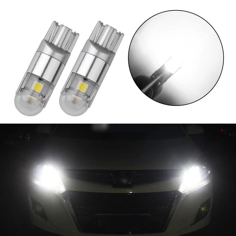 2pcs Car T10 LED Bulbs White 168 501 W5W LED Lamp T10 Wedge 3030 2SMD Interior Lightss 12V 6000K Parking Lamp Auto Bulbs Gadgets
2pcs Car T10 LED Bulbs White 168 501 W5W LED Lamp T10 Wedge 3030 2SMD Interior Lightss 12V 6000K Parking Lamp Auto Bulbs Gadgets