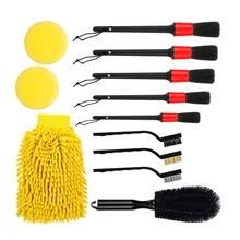 12pcs/kit Car Detailing Brush Kit Truck Vehicle Auto Clean Brush Set Sponge Wire bristles Wash gloves
12pcs/kit Car Detailing Brush Kit Truck Vehicle Auto Clean Brush Set Sponge Wire bristles Wash gloves