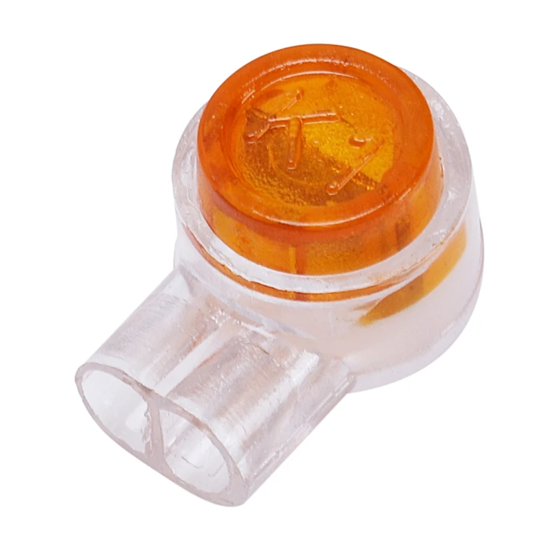 Button Gel Filled Phone Wire Butt Splice L14 Crimp Terminal UY Connector 2 Port