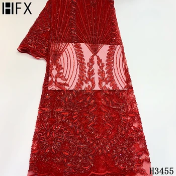 HFX African Lace Fabric 2020 High Quality Lace Red Handmade Bead Lace Tulle Lace Fabric Nigerian Lace Fabric For Bridal Dress
HFX African Lace Fabric 2020 High Quality Lace Red Handmade Bead Lace Tulle Lace Fabric Nigerian Lace Fabric For Bridal Dress