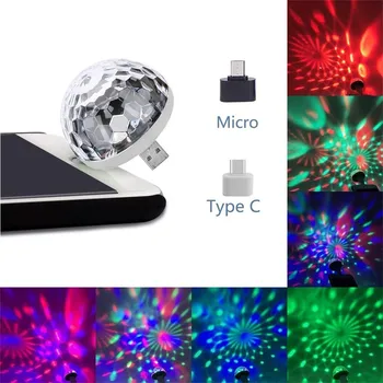 Portable Magic Ball Stage Effect Lamp Mini USB LED Disco Light For Mobile Phone USB Mini LED Night Light Family Party
Portable Magic Ball Stage Effect Lamp Mini USB LED Disco Light For Mobile Phone USB Mini LED Night Light Family Party