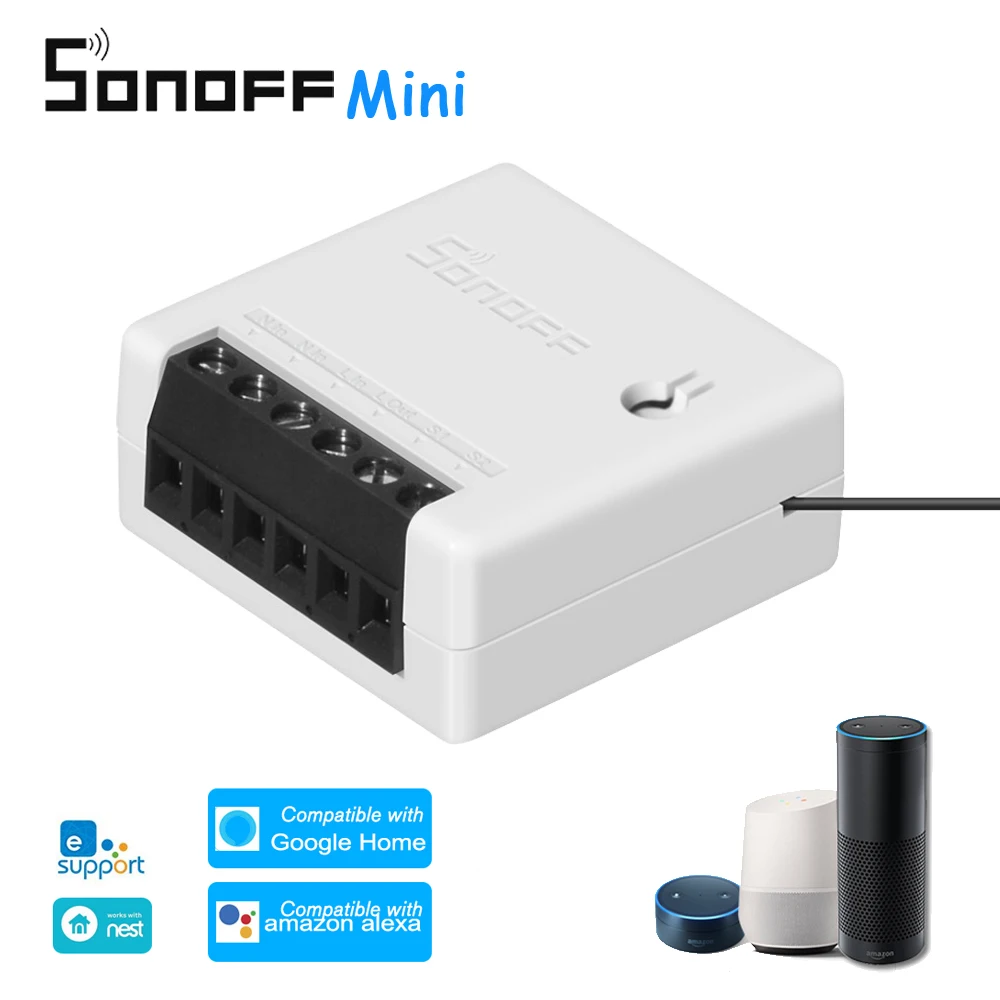 SONOFF MINI DIY Two Way Smart Switch Small Body Remote Control WiFi Switch Support External Switch For Alexa Google Home IFTTT
SONOFF MINI DIY Two Way Smart Switch Small Body Remote Control WiFi Switch Support External Switch For Alexa Google Home IFTTT