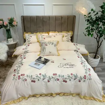embroidered Egyptian cotton house de couette and pillow cases bedding set duvet cover,hogar
embroidered Egyptian cotton house de couette and pillow cases bedding set duvet cover,hogar