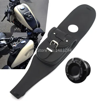 Black Motorcycle Fuel Gas Tank Cap Oil Cover & Leather Fuel Tank Tool Bag Kit Fit For Harley Sportster 1200 833 48
Black Motorcycle Fuel Gas Tank Cap Oil Cover & Leather Fuel Tank Tool Bag Kit Fit For Harley Sportster 1200 833 48